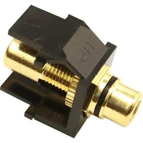 Leviton 40830-BEE QuickPort RCA Connector