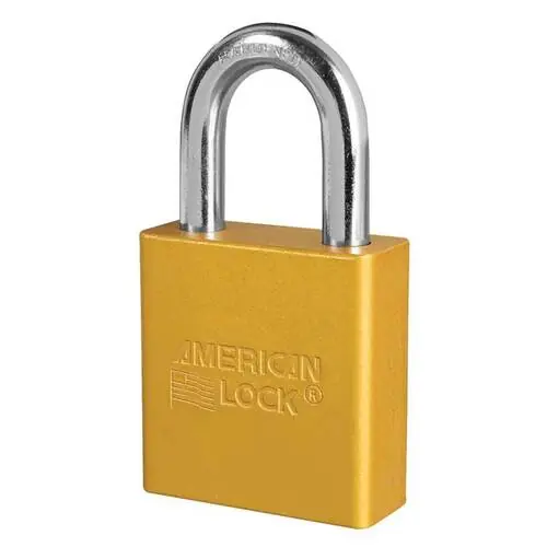 American lock A1205YLWKZ rekeyable padlock, 1-3/4 width