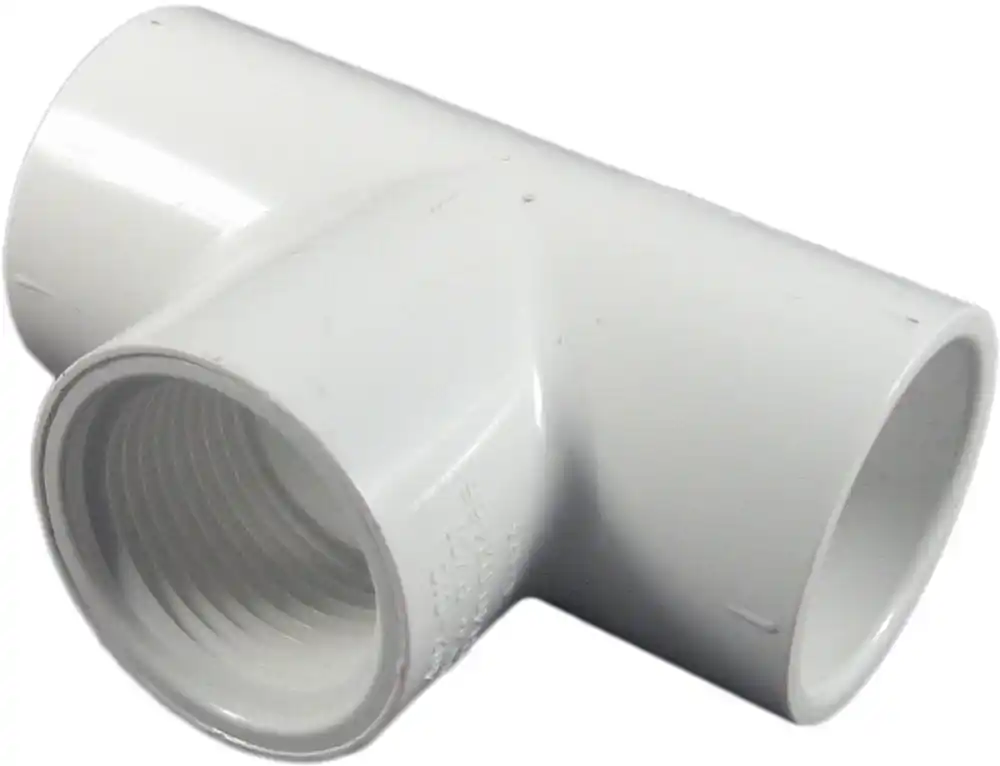 LASCO 402-289 PVC Sch 40 Reducing Tee 2-1/2 x 1 inch