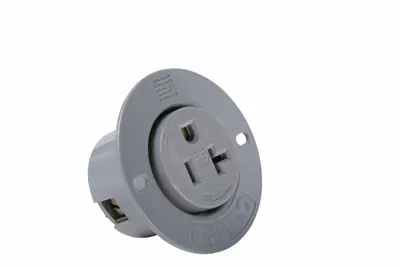 Legrand 5379SS Pass & Seymour Straight Blade 2pole 3wire 20A 125V Flanged Outlet