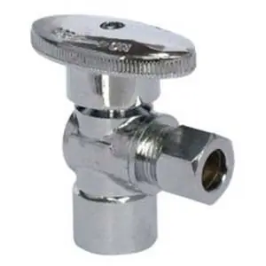 BrassCraft QPBC60PEX Angle Stop 1/2 inch x 3/8 inch OD Barb PEX x Compression