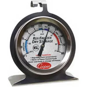 Cooper-Atkins CA25HP-01-1 Analog Refrigerator/Freezer Thermometer -20 to 80 Degrees