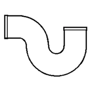 Tyler Pipe NH42 - 1-1/2 Gray Cast Iron Soil P-Trap