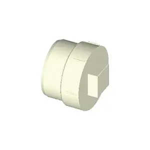 Napco D9508 D-Series SCH 40 White PVC Solvent Weld DWV Cleanout Fitting with Raised Plug