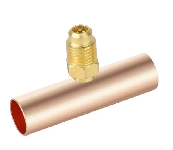 NAVAC F1006 Slip Fit Copper Braze Tee 5/8 in Nominal ODS