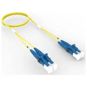 TeraSPEED FEWLCLC42-JXM005 Fiber Patch Cord Singlemode - OS2 Duplex LC to LC 2-Fiber 5 m Yellow
