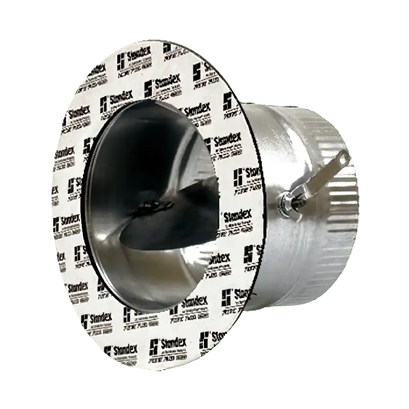 Gray Metal South 400AD16 16 Inch Adhesive Metal Duct Takeoff With Damper