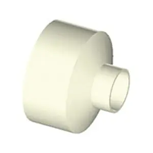 Napco D608-6 D-Series SCH 40 White PVC Solvent Weld DWV Concentric Reducing Coupling