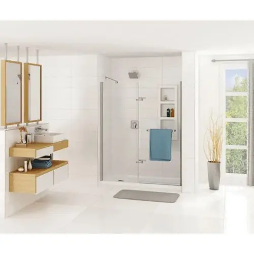 MAAX 420006-R-501-001 Maax B3Square 60 inch x 36 inch x 4 inch Acrylic Alcove Shower Base Right Drain