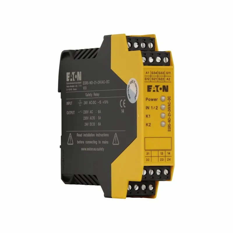 Eaton ESR5-NO-41-24VAC-DC Safety Relay, 4 A, 4PST 1NO Contact