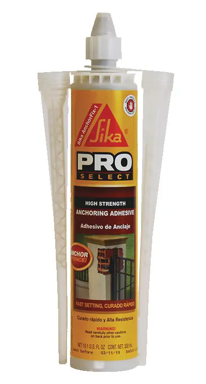 Sika 497984 Sika AnchorFix-1 2-Component Anchoring Epoxy 10 oz. Cartridge