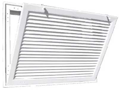 TRUaire A29020X25 Fixed Bar Return Air Filter Grille 20 inches x 25 inches