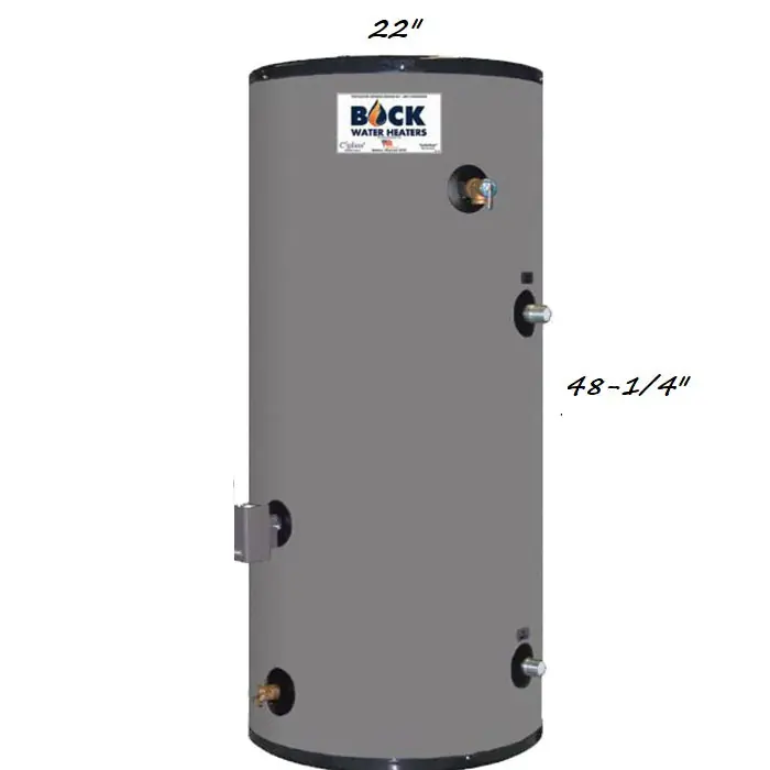 Bock Water Heaters 50SK Indirect Water Heater 45 Gallon 89k BTU