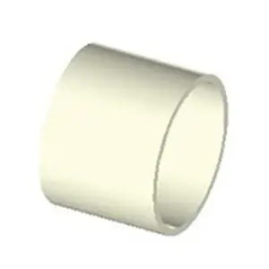 Napco D6010 D-Series SCH 40 White PVC Injection Molded Solvent Weld DWV Stop Coupling