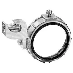 Bridgeport Fittings 384-DC14 1-1/4 Inch to 14 to 4 AWG Zinc Die Cast Threaded Insulated Grounding Bushing with Aluminum Alloy Lug