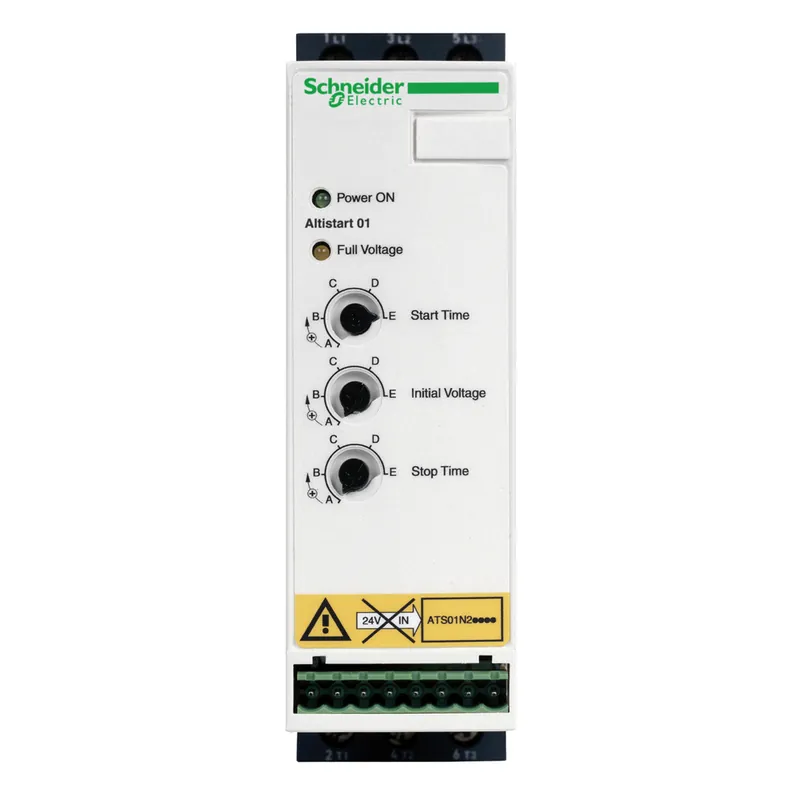 Schneider Electric ATS01N232RT Soft Starter 440 to 480 VAC 32 Amp 20 Hp 3-Phase