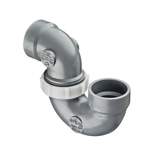 Spears P708P-015C CPVC L/W ADJ P-TRAP W/PLAST NUT HX