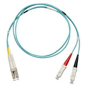 Allen Tel GBLCC-D5-03 Fiber Optic Patch Cable LC to SC 10Gb OM4 3 M