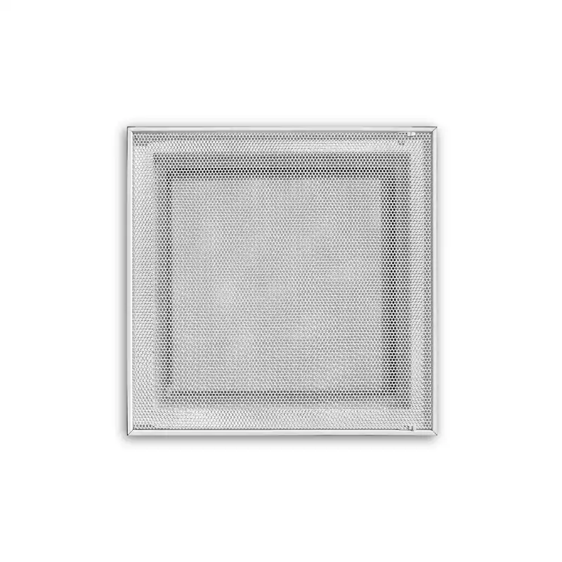 TRUaire 4030FG2DB 24 x 24 Inch White T-Bar Perforated Face Return Air Filter Grille with Ductboard