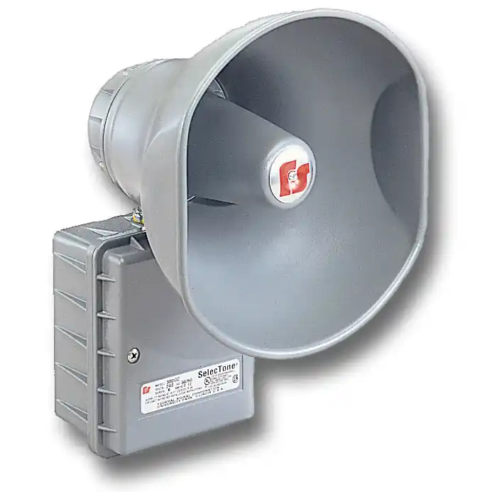 Federal Signal 300GC-120 SelecTone Indoor/Outdoor Surface Mount Speaker, 120VAC, W/ Gain Control