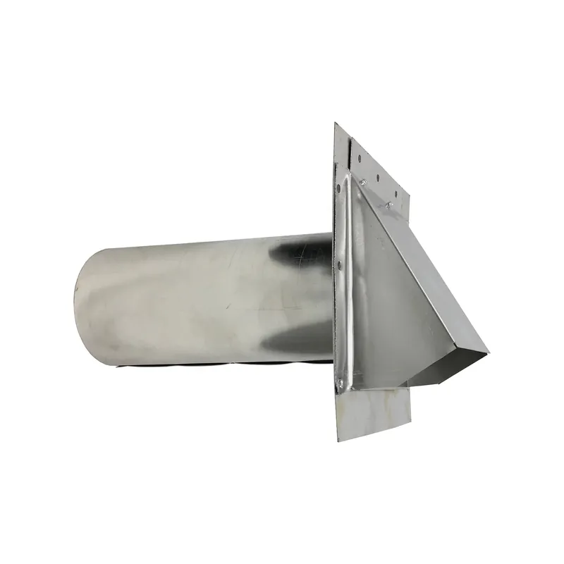 Air Duct Products 5591.04-26 5591 4 Inch Dryer Vent with Damper and 1 Inch Stucco Stop 26 Gauge