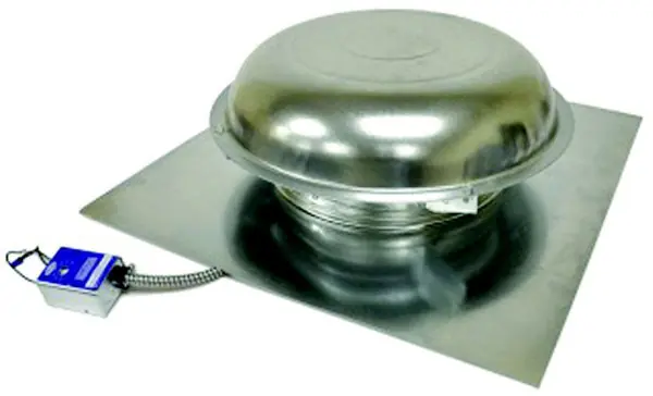 LL Building Products 18PR1 1000 CFM Power Roof Mount Vent in Mill