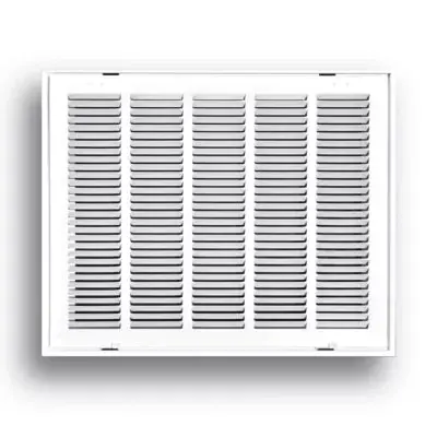 TRUaire 190RF30X08 Return Air Filter Grille 30in x 8in with Removable Face White TAI190RF3008