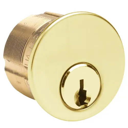 KABA ILCO CORP 7165AA2-03-KA2 Mortise Cylinder Lock 5-Pin Arrow Keyway 2 Keyed Alike Adams Rite Cam 1.36 Diameter x 1 Length