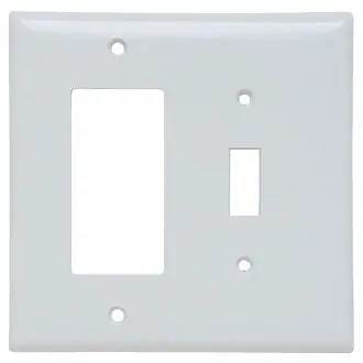 Pass & Seymour SPJ126W Wall Plate Combination (Junior Jumbo)