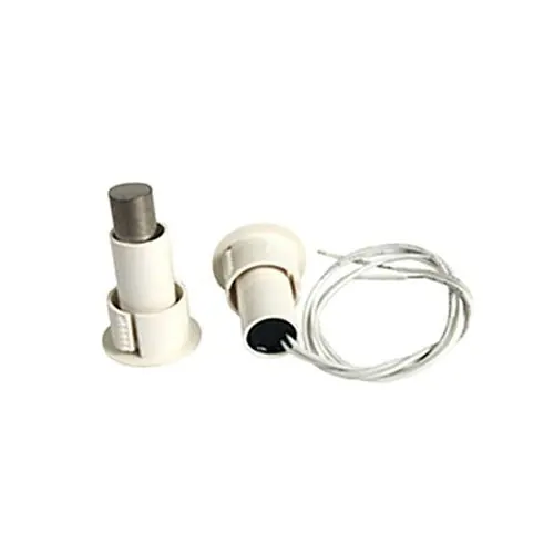Edwards Signaling 1078C-N Recessed Steel Door Magnetic Contact Wire Leads 3/4 Inch Diameter White