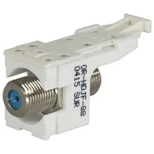 ORTRONICS HDJF-88 HDJ F CONNECTOR F/F 75 OHM, WHITE