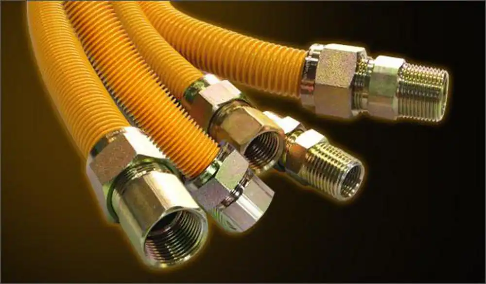 Easy Flex EFGC-038-YE-1031-24 1/2 x 24 in. MIP x FIP Stripwound Hose