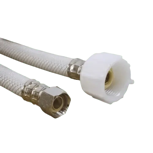 Approved Vendor FTCP20 3/8 inch OD x 7/8 inch Ballcock x 20 inch Flexible Toilet Connector, White