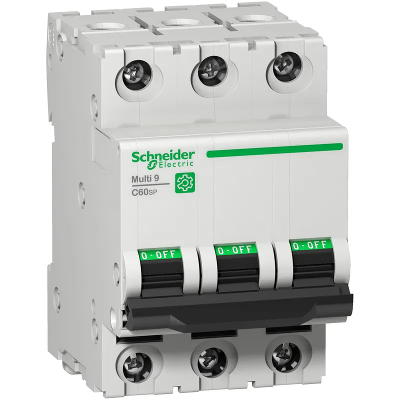 Schneider Electric M9F23306 Miniature Circuit Breaker 3P 6A D Curve 10kA