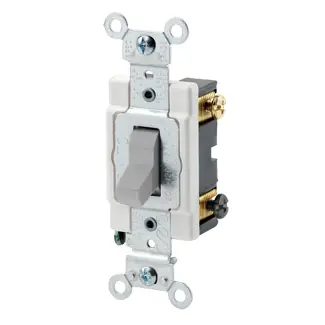 Leviton CSB3-20G Toggle Switch 20A 120/277V 3-WAY AC Quiet