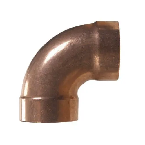 Elkhart Products CDW9J 1-1/4 inch 90 Deg DWV Copper Elbow, SWT x SWT