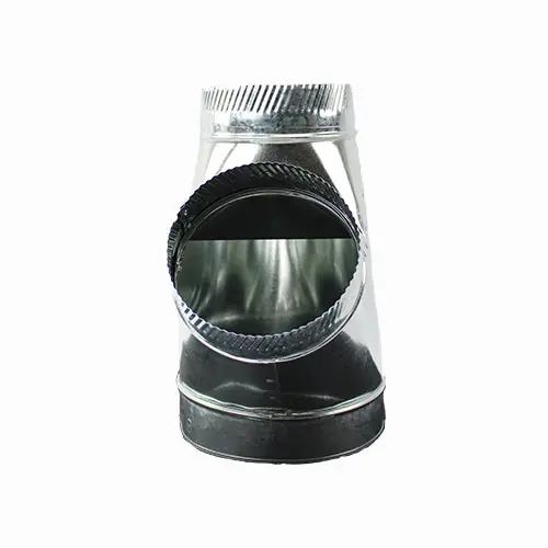 Gray Metal South 277-866 Full Flow Duct Wye 8 inch x 6 inch x 6 inch