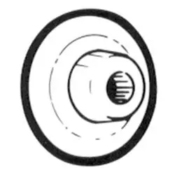 DON-JO MFG INC 1407-630 Wall Bumper, Concave, 2-1/2 Diameter, 1 Projection, Wrought Stainless Steel