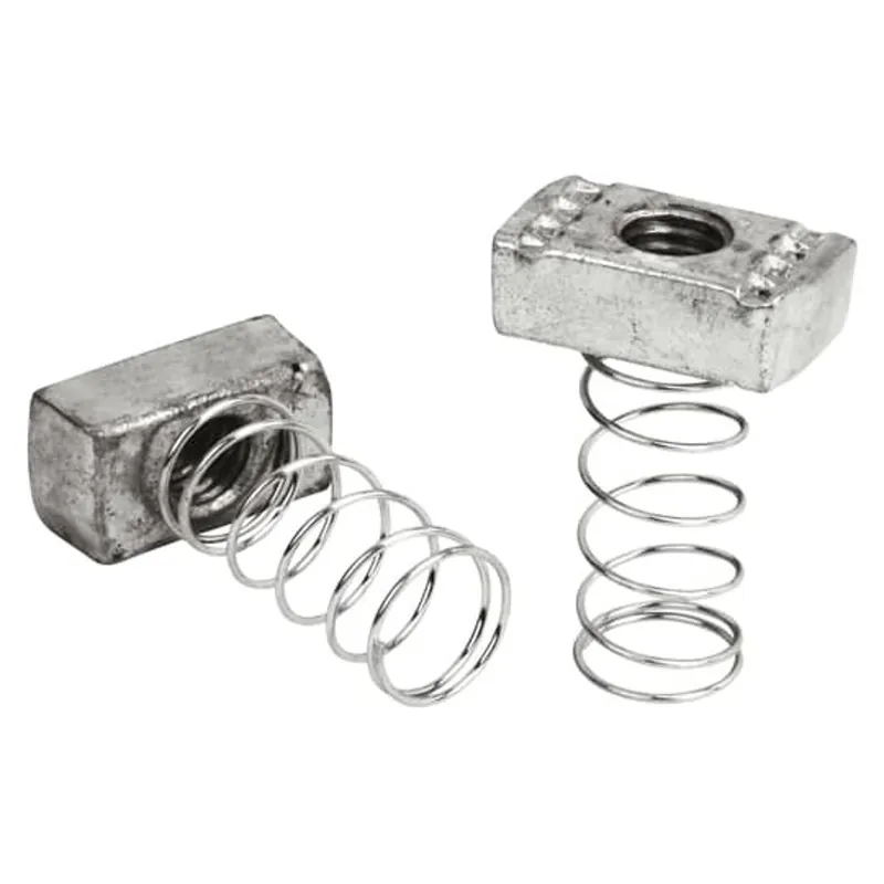 Superstrut A100-1/2EGC Nut, Spring, Size 1/2 Inch, Electro-Galvanized Steel, For Use with A and C Series Channel and Inserts