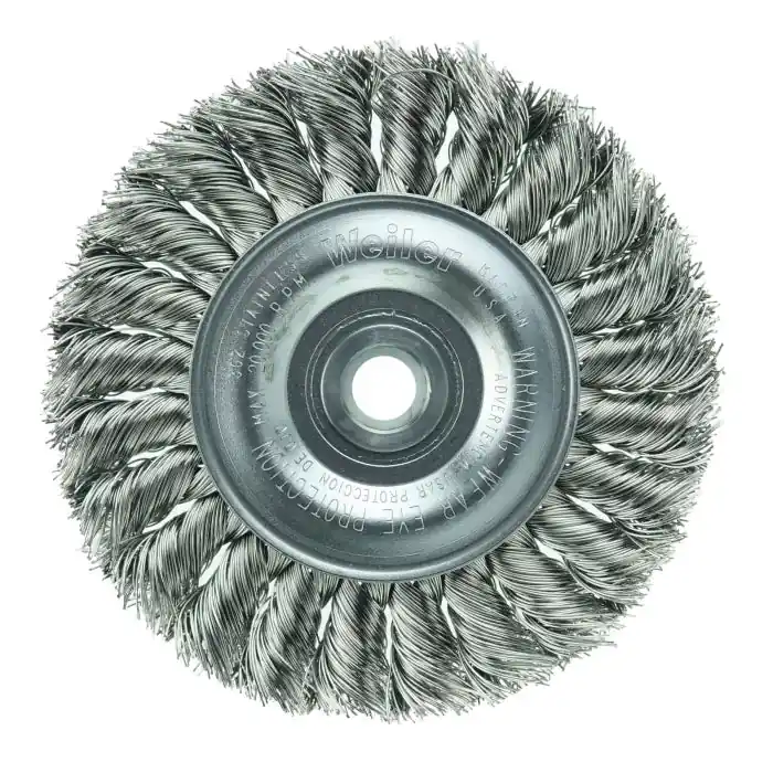 Weiler 08314 Wheel Brush - 4 in Diameter, 20000 RPM
