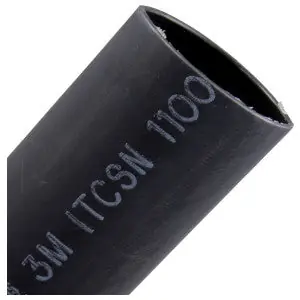 3M ITCSN-1100-48 INCHES Heat Shrink Heavy-Wall Cable Sleeve Black 1.1 in. 48 in. L