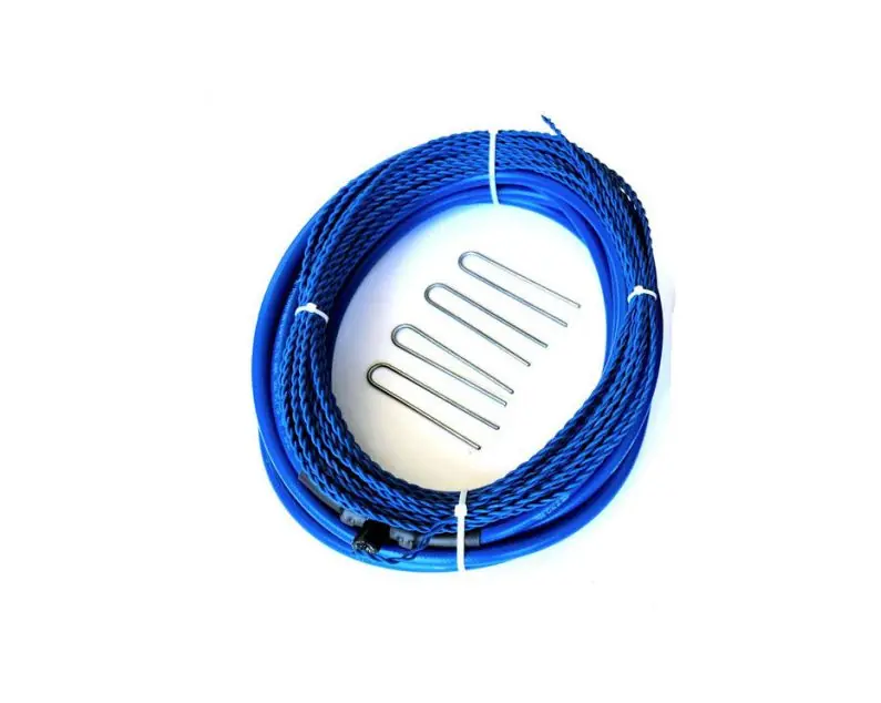 Door King 9401-060 Vehicle Protection Wire Loop, Prefabricated Ground, T Connector, 18 AWG Stranded, 24 Circumference, 50 Lead-In Cable, Blue