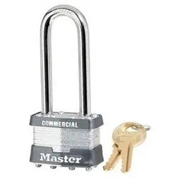 Master Lock Company 21LJW1KZ Tumbler Padlock Keyed Different Rekeyable 4-Pin W1 Cylinder Zero Bitted 1-3/4 Width