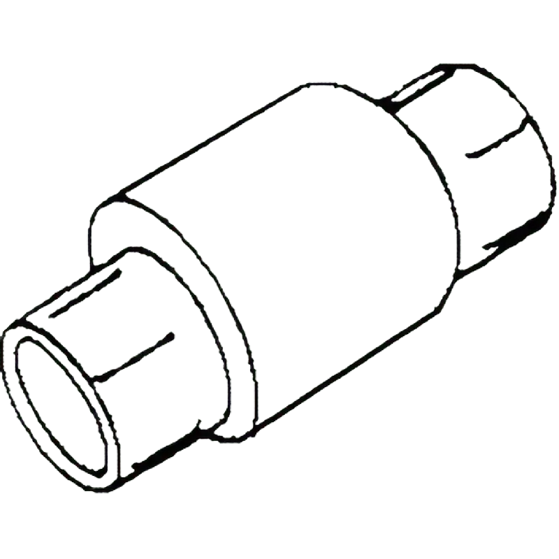 Mueller Industries PVCVLJ 1-1/4 inch SCH 40 PVC Check Valve, Socket x Socket