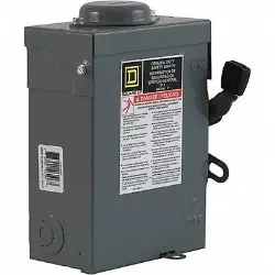 Schneider Electric 750-30F-3PH Fusible Disconnect Switch 240 VAC 30 A