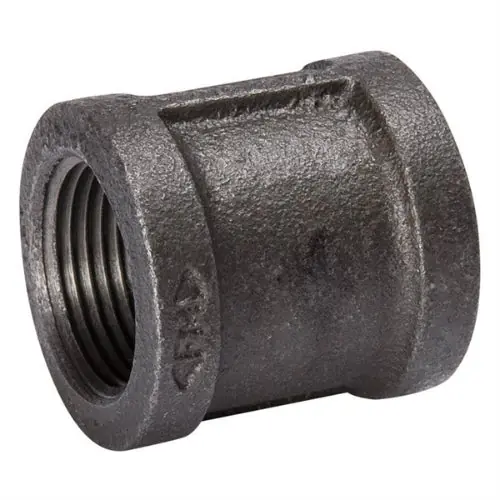 Matco-Norca IBCL 1-1/2 Inch Black Malleable Iron Merchant Coupling FIP x FIP