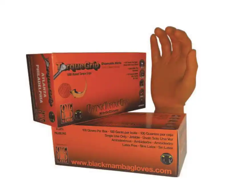 Component MFG OTG-110 Orange Torque Grip Gloves 8mil Medium