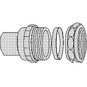 Elkhart Products CDWMTAL 1-1/2 inch DWV Copper Male Trap Adapter, Slip Joint x MIP
