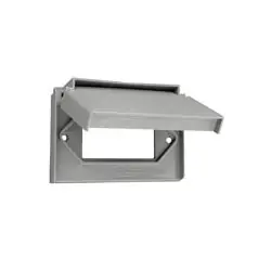 Leviton 4996-GY 1-Gang Decora/GFCI Device Wallplate Horizontal Gray