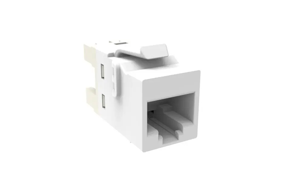 COMMSCOPE ENTERPRISE SOLUTIONS 1-2291217-3 KJ Series Modular Jack 8-position Category 5e Unshielded UTP White